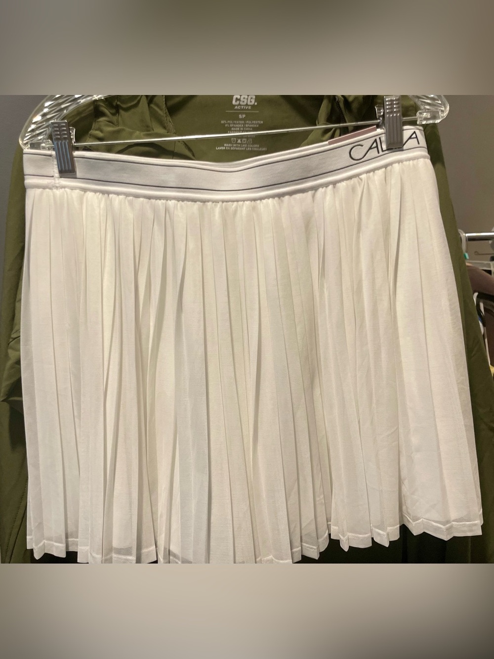 Calia COURT Collection HR Skort White Large. NWT!